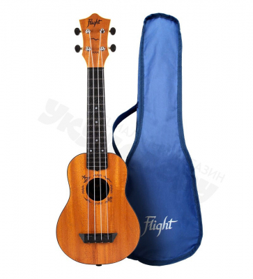 Укулеле Сопрано Flight Travel TUS53 MAH с чехлом