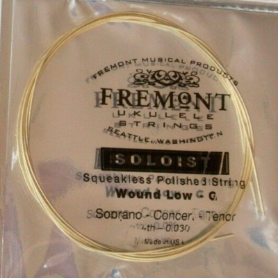 4-я струна для укулеле Сопрано/Концерт/Тенор Fremont Fluorocarbon Fremont Wound Low-G SOLOIST