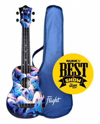 Укулеле Сопрано Flight Travel TUS40 GRAFFITI с чехлом